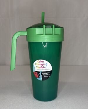 Mainstays 24 oz Plastic Snack Tumbler Green